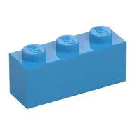 Brick 1 x 3, Dark Azure