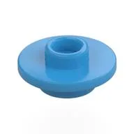 Equipment Cup / Teacup Saucer with Recessed Stud on Top [Plain], Dark Azure