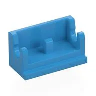 Hinge Brick 1 x 2 Base, Dark Azure