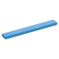 Tile 1 x 8 with Groove, Dark Azure