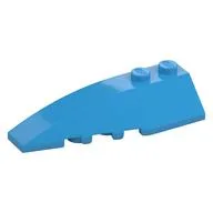 Brick Wedged, Curved 6 x 2 Left, Inner Ridges, Dark Azure