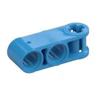 Technic Axle and Pin Connector Perpendicular 3L with 2 Pin Holes, Dark Azure