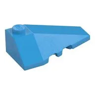 Brick Wedged, Sloped 4 x 2 Triple Right, Dark Azure