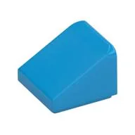 Brick Sloped 30° 1 x 1 x 2/3 (Cheese Slope), Dark Azure