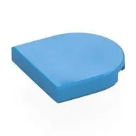 Tile Round 2 x 2 Half Circle, Dark Azure