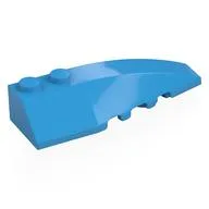 Brick Wedged, Curved 6 x 2 Right, Smooth Inner Walls, Dark Azure