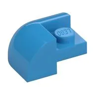 Brick Round, Curved 2 x 2 x 1, Corner, Dark Azure