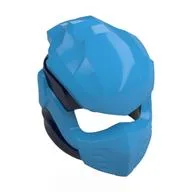 Helmet, Ninja with Wraps Dark Blue Pattern, Dark Azure