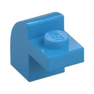 Brick Curved 1 x 2 x 1 1/3 with Curved Top, Dark Azure
