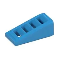 Brick Sloped 18° 2 x 1 x 2/3 with 4 Slots / Grate, Dark Azure