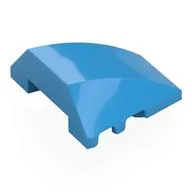 Brick Wedged, Curved 4 x 3 No Studs [Plain], Dark Azure