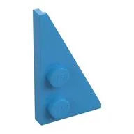 Wedge Plate 2 x 4 27° Right, Dark Azure