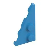 Wedge Plate 2 x 4 27° Left, Dark Azure