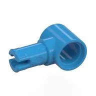 Technic Pin Connector Hub with 1 Pin with Friction Ridges Lengthwise [Centered Friction Ridge], Dark Azure