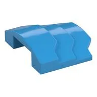 Brick Curved 4 x 3 with 3 Layers, 1 x 3 Cutout on Underside, Dark Azure