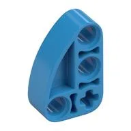 Technic Beam 2 x 3 L-Shape with Quarter Ellipse Thick, Dark Azure