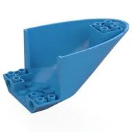 Aircraft Fuselage Curved Aft Section 6 x 10 Bottom, Pinholes, Dark Azure