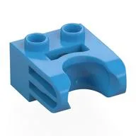 Technic Brick Special 1 x 2 with Ball Socket Wide, Dark Azure