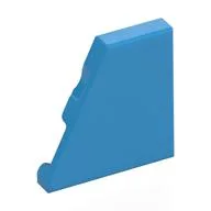 Wedge Tile 2 x 2 Left, Dark Azure