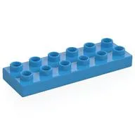 Duplo Plate 2 x 6, Dark Azure