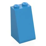 Brick Sloped 75° 2 x 2 x 3 [Solid Studs], Dark Azure
