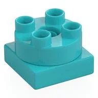 Duplo Turntable 2 x 2, Medium Azure