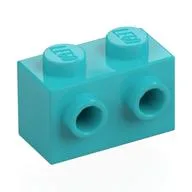 Brick Special 1 x 2 with 2 Studs on 1 Side, Medium Azure