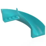 Slide Curved 180°, Medium Azure