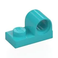 Plate Special 1 x 2 with Pin Hole on Top, Medium Azure
