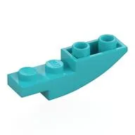 Brick Curved Inverted 4 x 1, Medium Azure