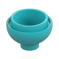 Brick Round 2 x 2 Dome Bottom [Open Stud], Medium Azure