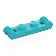 Plate Special 1 x 2 with Handles on Ends, Medium Azure