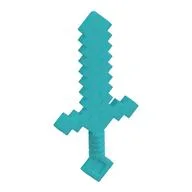 Weapon Sword Blocky, Medium Azure