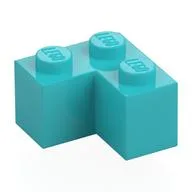 Brick 2 x 2 Corner, Medium Azure