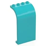 Panel 3 x 4 x 6 Curved Top, Medium Azure
