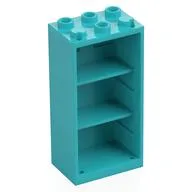 Cupboard 2 x 3 x 5, Medium Azure