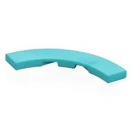 Tile 4 x 4 Curved, Macaroni, Medium Azure