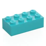 Brick 2 x 4, Medium Azure