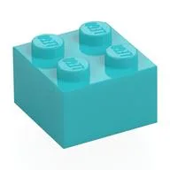 Brick 2 x 2, Medium Azure