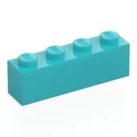 Brick 1 x 4, Medium Azure