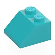 Brick Sloped 45° 2 x 2, Medium Azure
