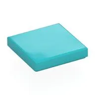 Tile 2 x 2 with Groove, Medium Azure