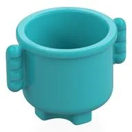 Duplo Kettle with Closed Handles 2 x 2 x 1.5, Medium Azure
