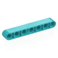 Technic Beam 1 x 7 Thick, Medium Azure