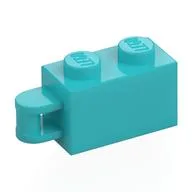 Brick Special 1 x 2 with Vertical Closed Handle on Edge, Medium Azure