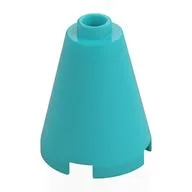 Cone 2 x 2 x 2, Open Stud, Medium Azure