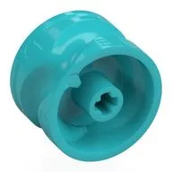 Gear Shifter with Groove, 8 Steps, Letter Markings, Medium Azure