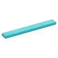 Tile 1 x 8 with Groove, Medium Azure