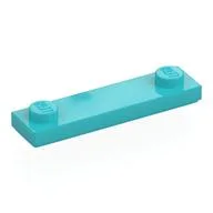 Plate Special 1 x 4 with 2 Studs with Groove [New Underside], Medium Azure