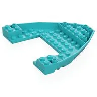 Boat Hull Section, Brick 10 x 12 x 1 with 4 x 6 Cutout, Medium Azure